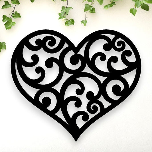 Harmony Koru Heart Wall Art