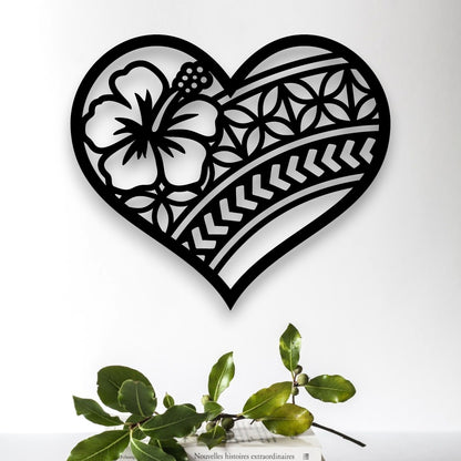 Polynesian Heart Decor