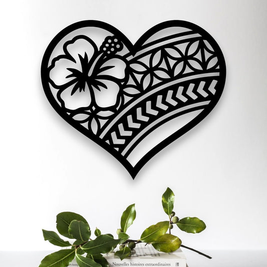 Polynesian Heart Decor