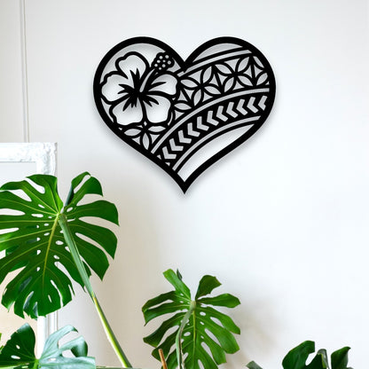 Polynesian Heart Decor