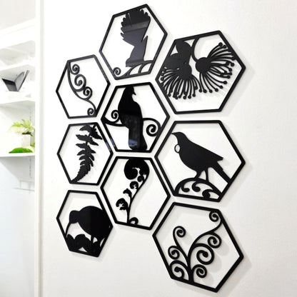 Hexagon Kiwiana Tile Set Whimsic 