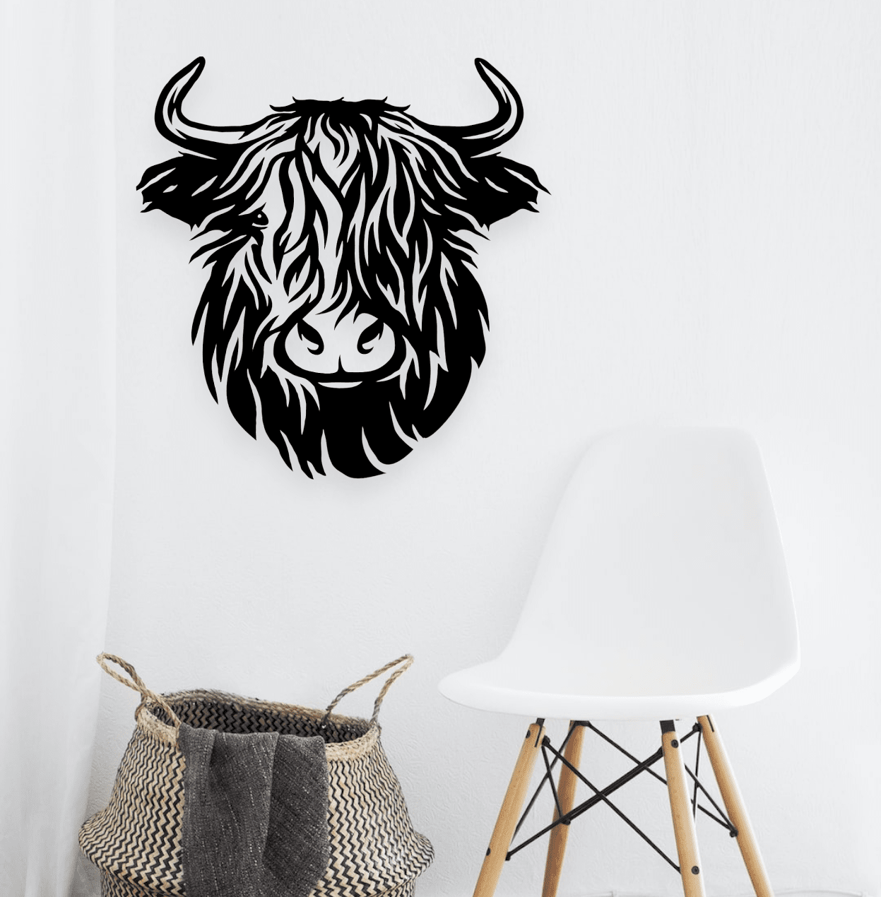 Highland Cow Wall Art Whimsic 