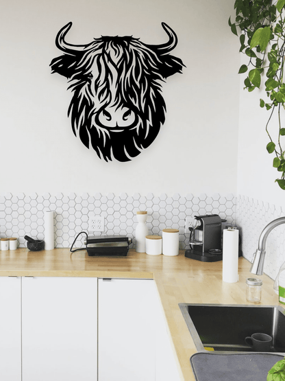 Highland Cow Wall Art Whimsic 