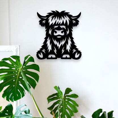 Highland Cow Wall Décor Whimsic 