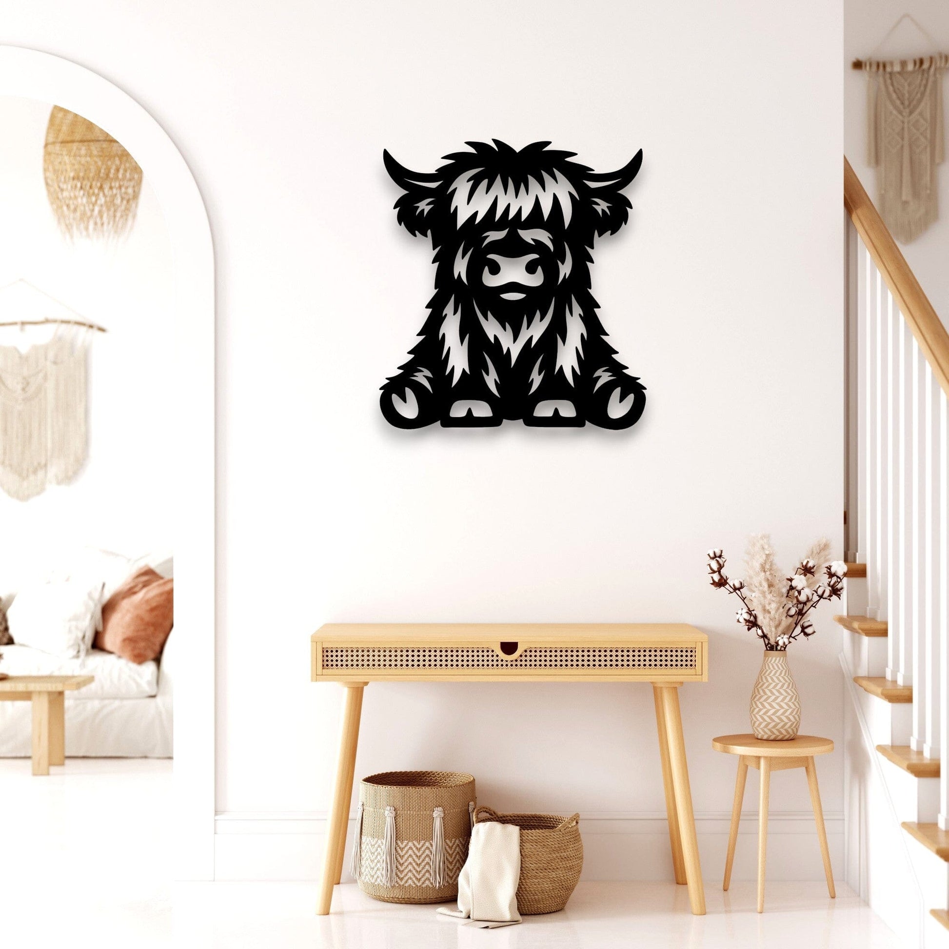 Highland Cow Wall Décor Whimsic 