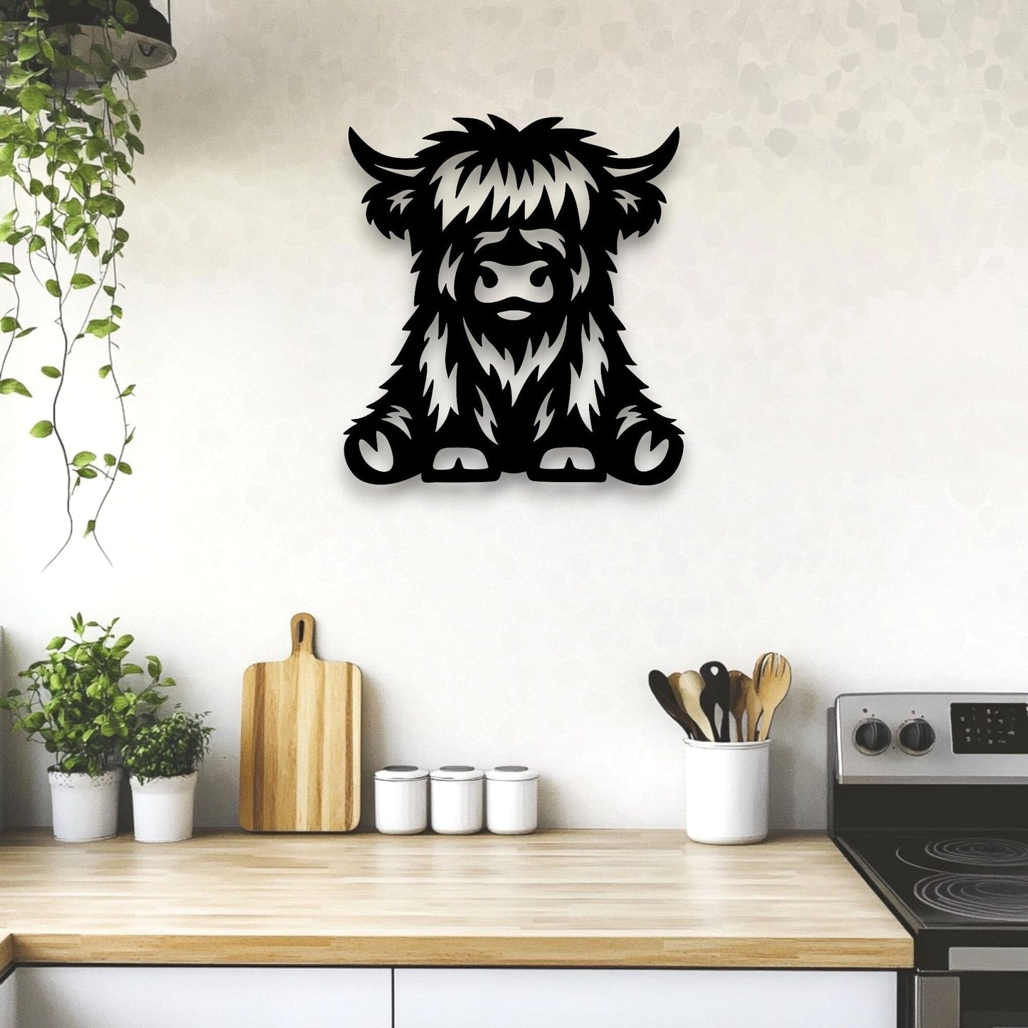 Highland Cow Wall Décor Whimsic 