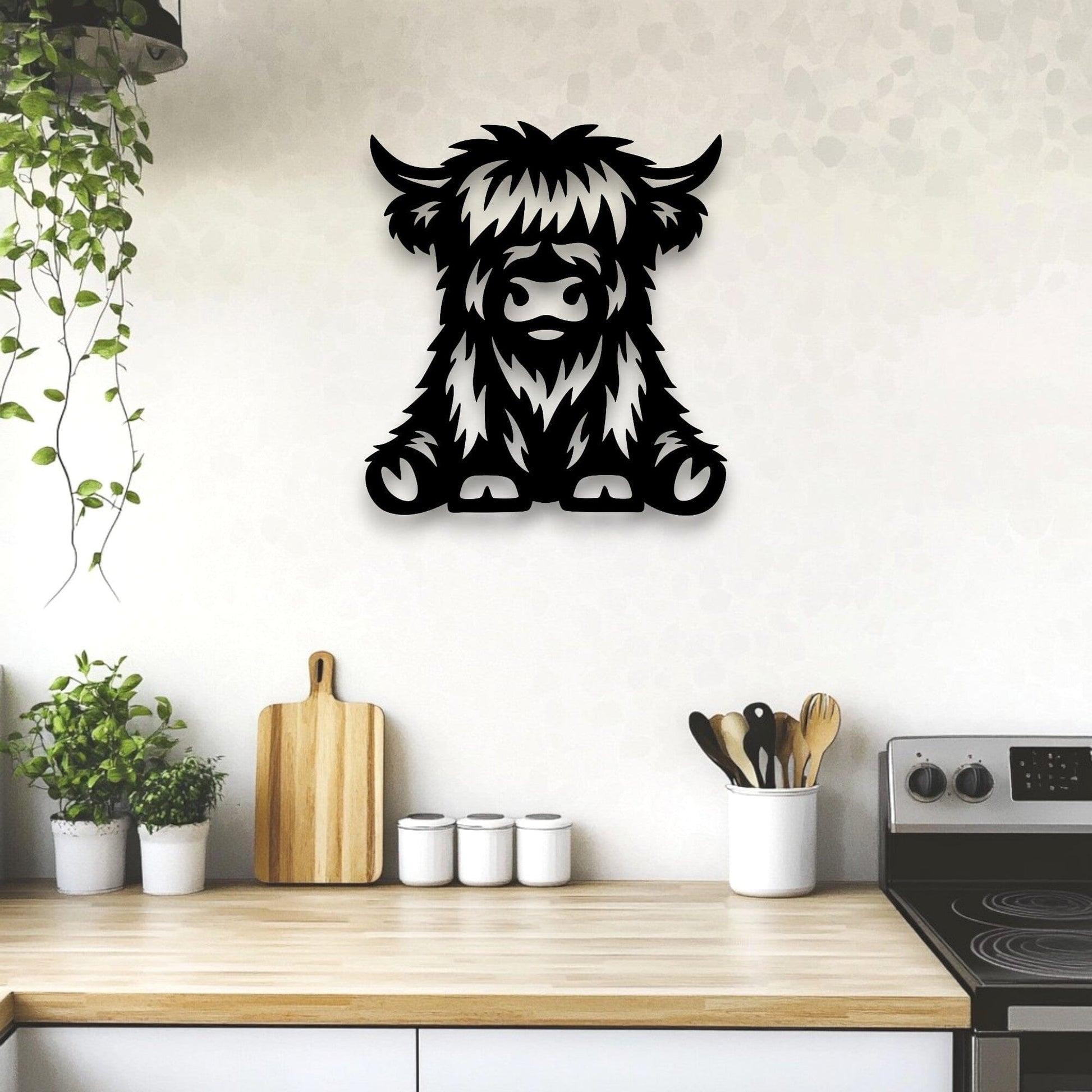 Highland Cow Wall Décor Whimsic 