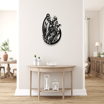 Hunting & Fishing Hook Wall Art