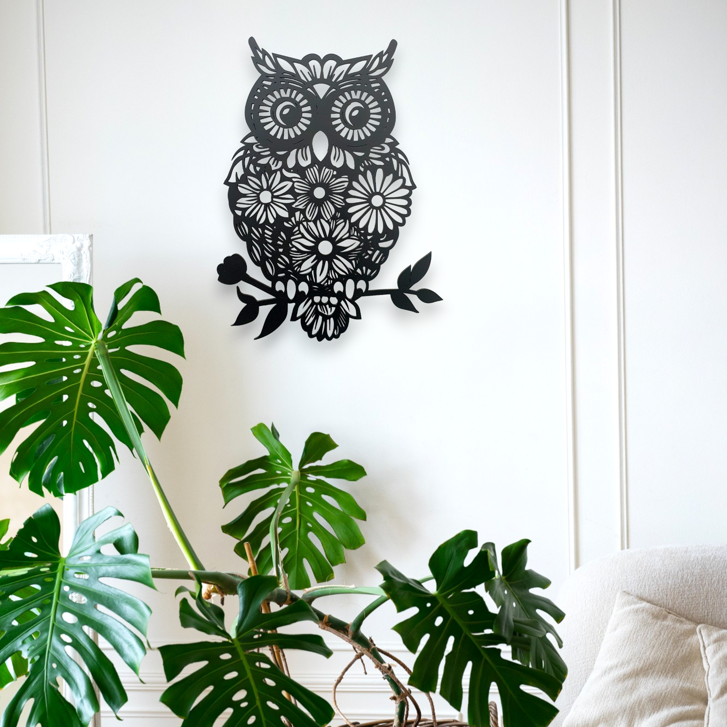 Floral Owl Wall Décor