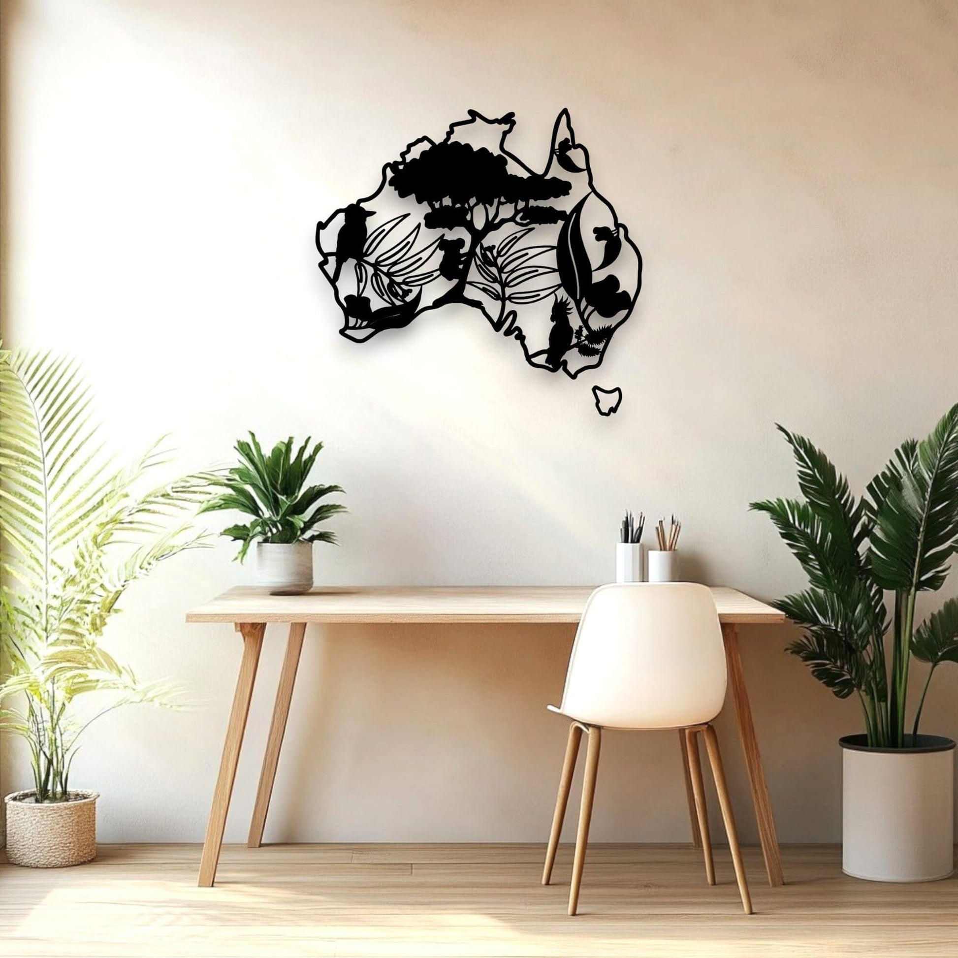 Icons of Australia Map Whimsic 