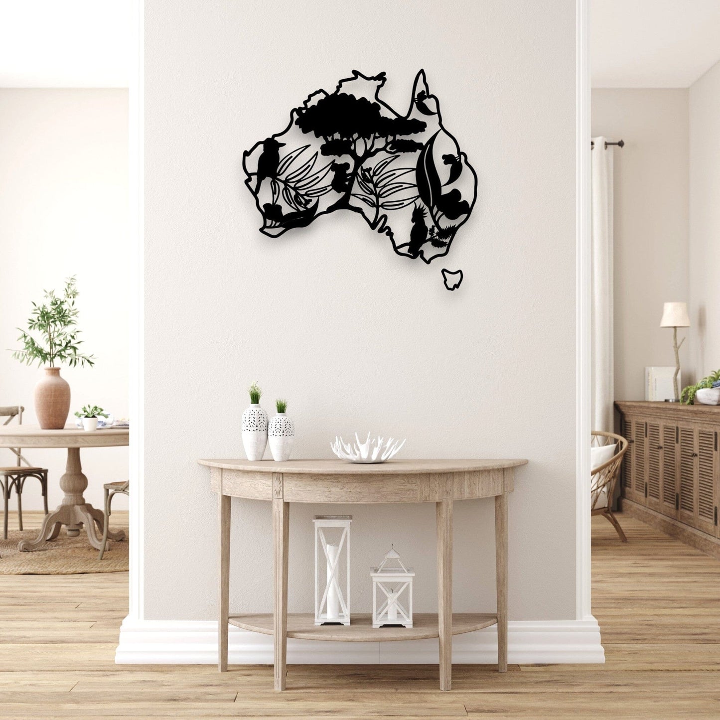 Icons of Australia Map Whimsic 