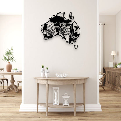 Icons of Australia Map Whimsic 