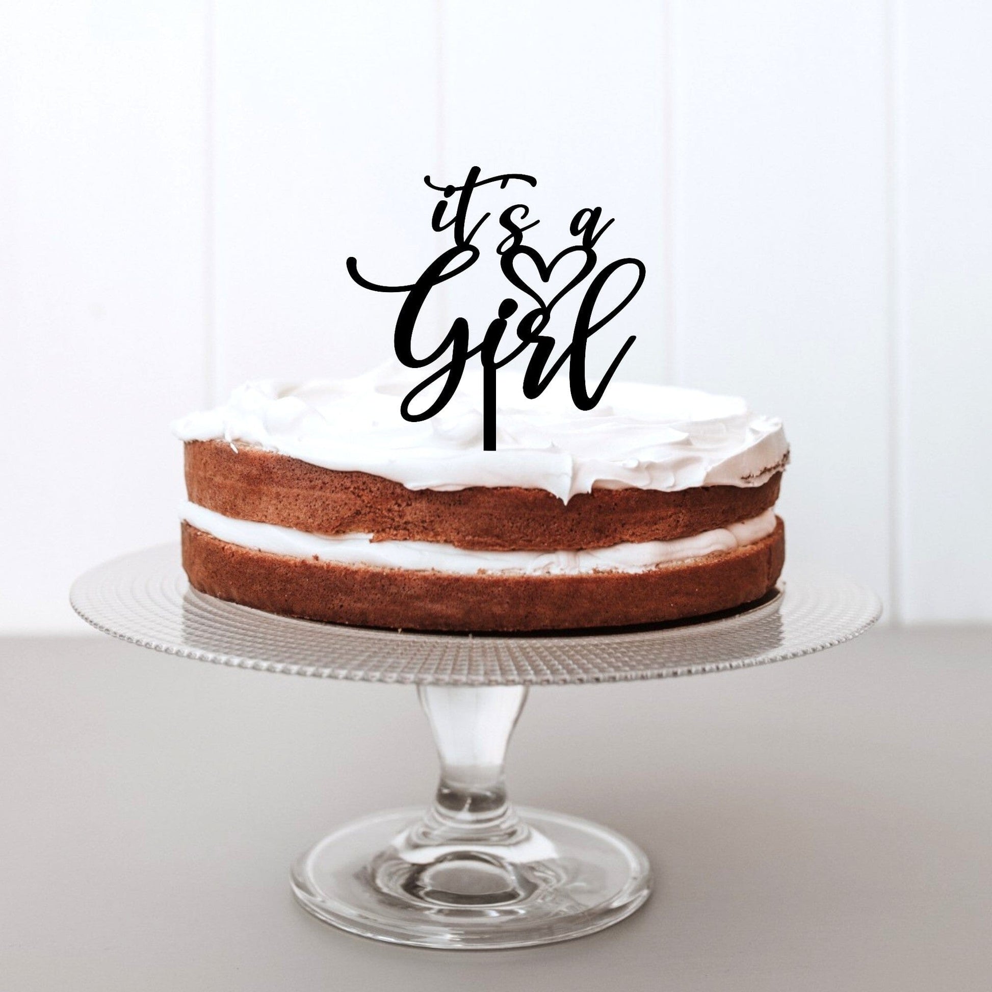 It's A Girl Cake Topper Whimsic 