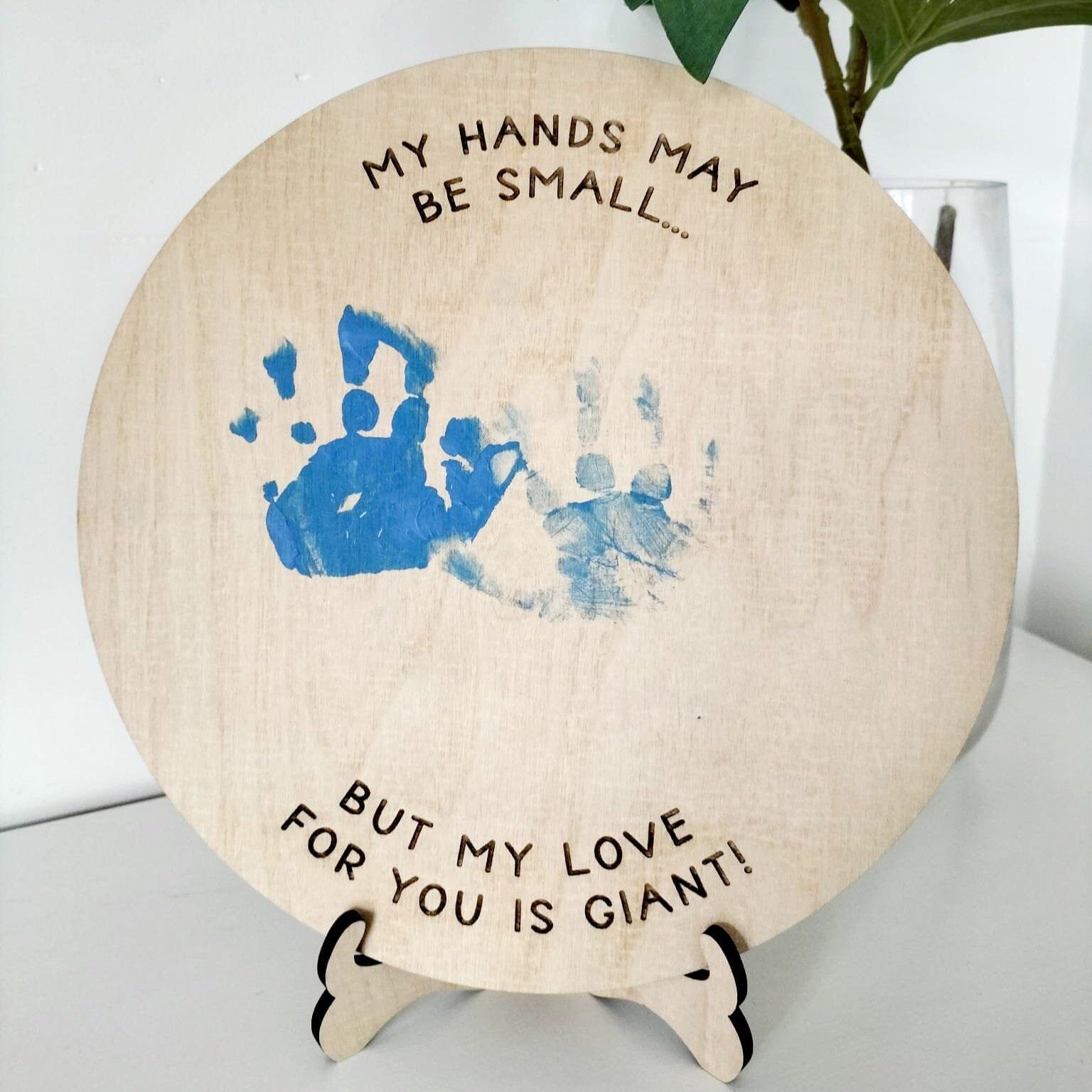 Keepsake Handprint Plaque Whimsic 