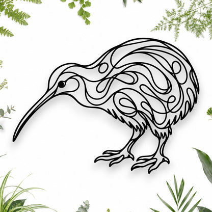 Line Art Kiwi Wall Art
