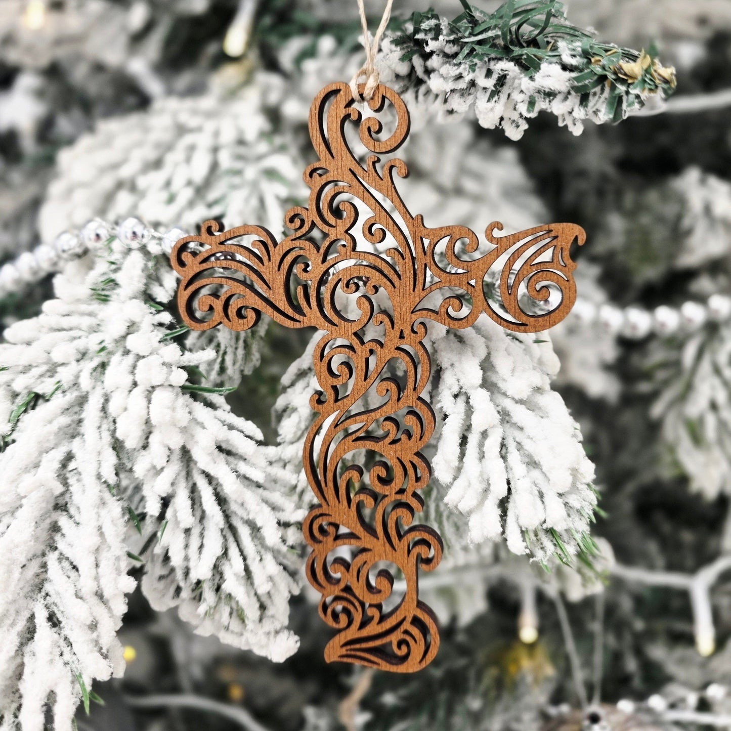 Koru Cross Christmas Tree Ornament Whimsic 