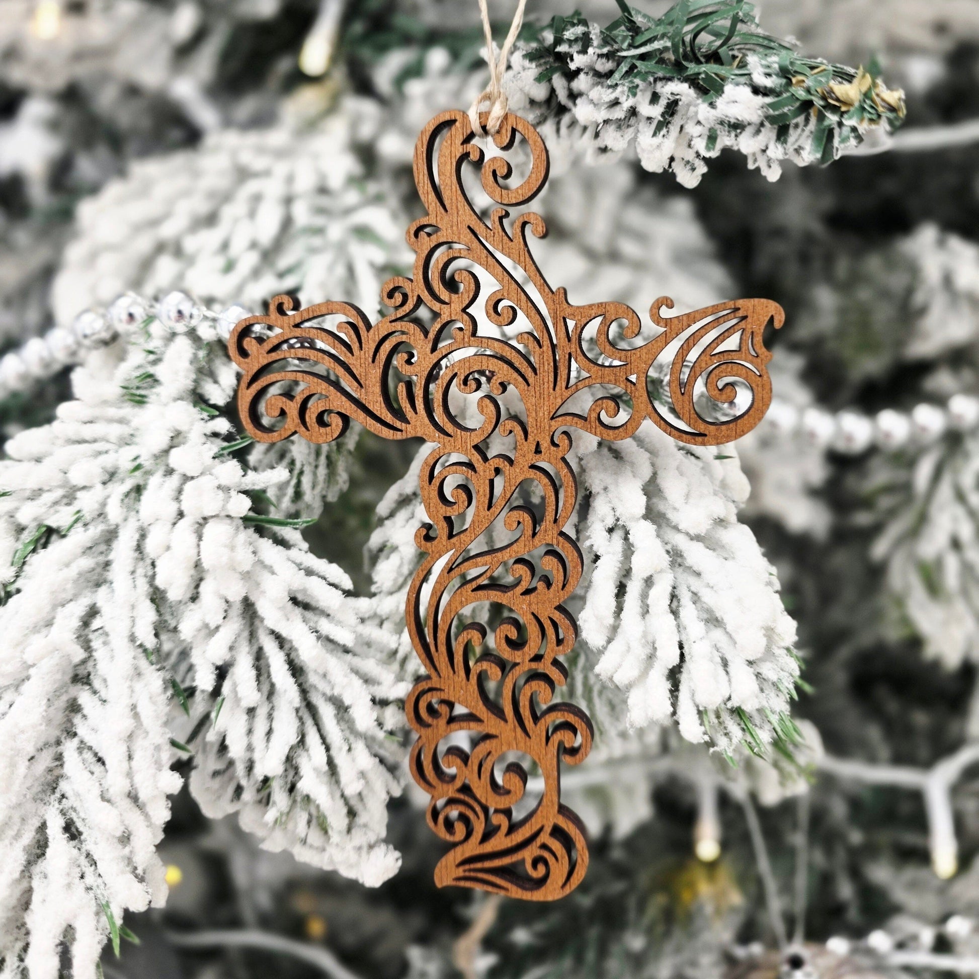 Koru Cross Christmas Tree Ornament Whimsic 