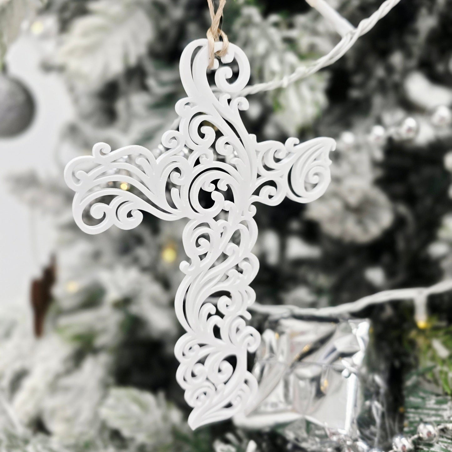 Koru Cross Christmas Tree Ornament Whimsic 