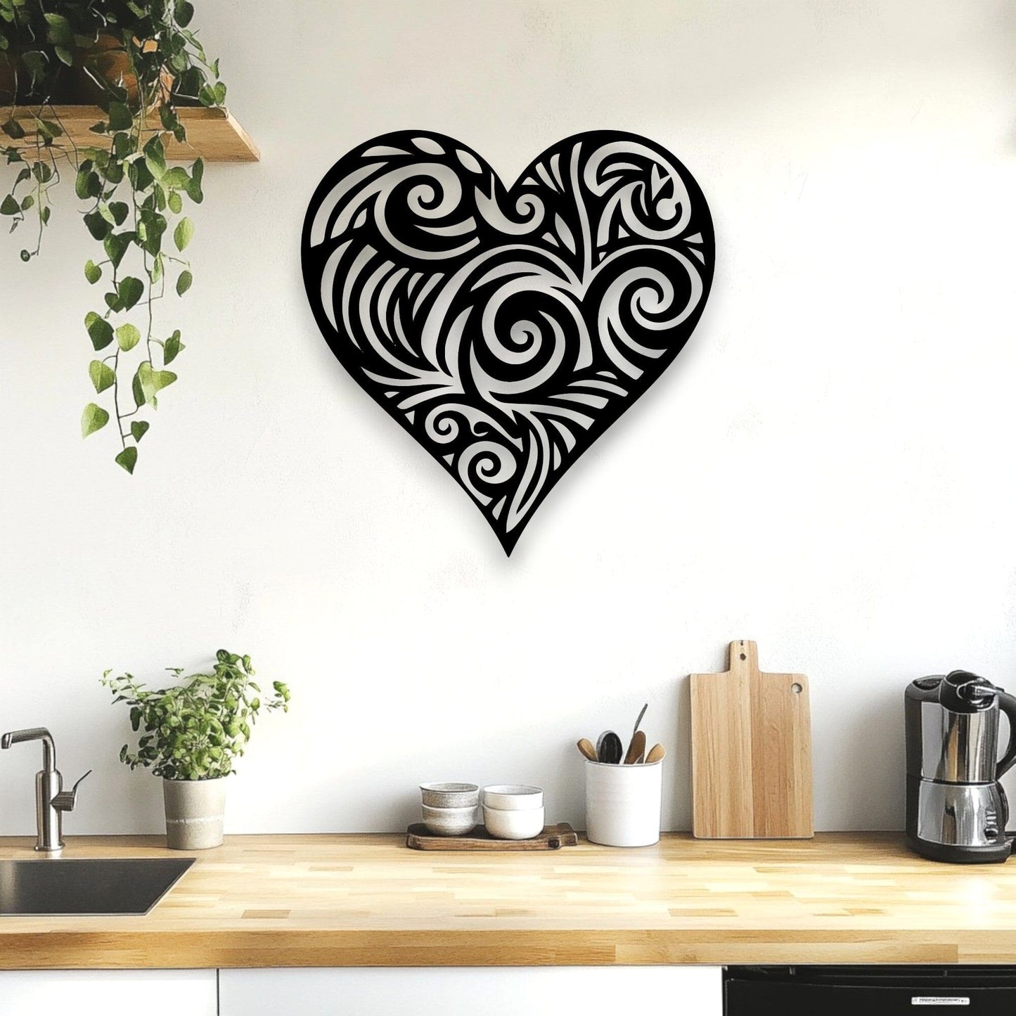 Koru Heart Wall Art Whimsic 