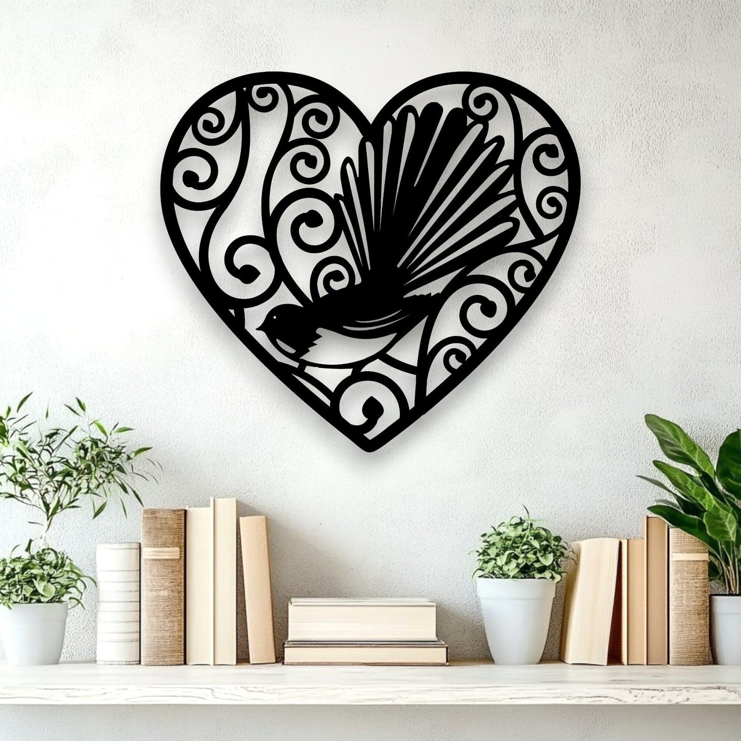 Koru Swirl Fantail Heart Whimsic 