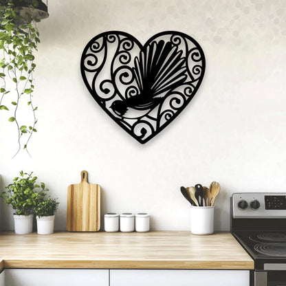 Koru Swirl Fantail Heart Whimsic 