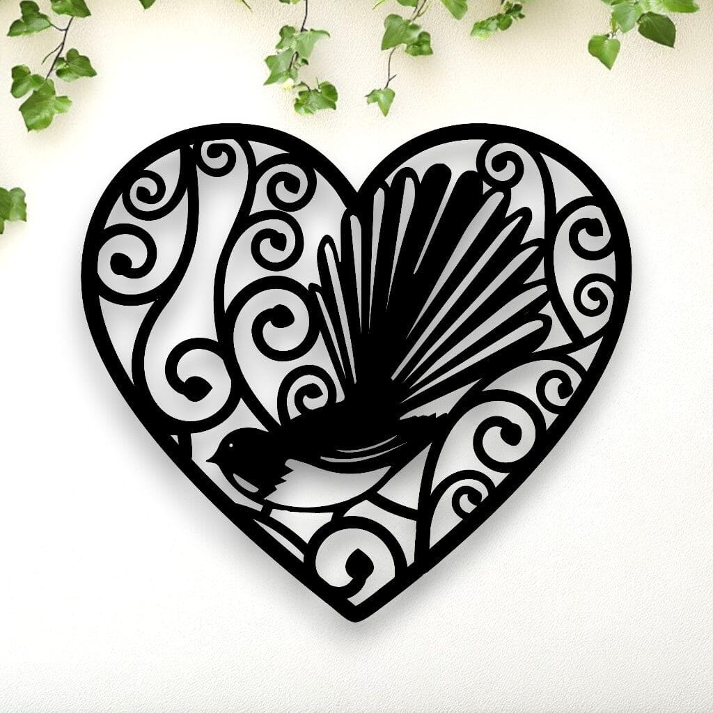 Koru Swirl Fantail Heart Whimsic 