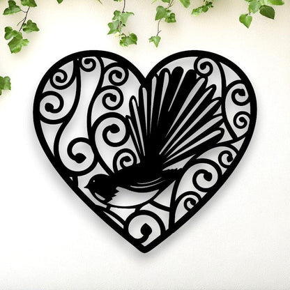 Koru Swirl Fantail Heart Whimsic 