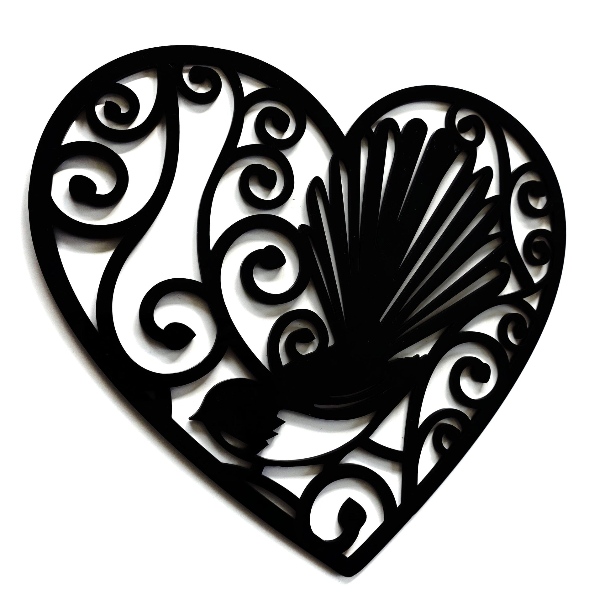 Koru Swirl Fantail Heart Whimsic 