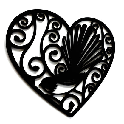 Koru Swirl Fantail Heart Whimsic 