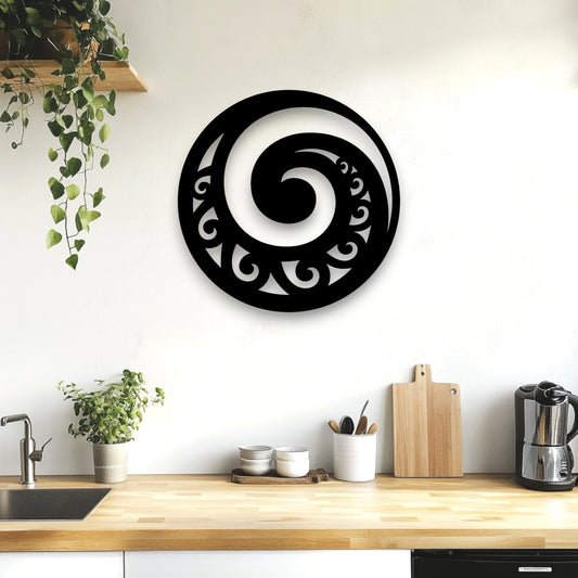 NZ Koru Circle Wall Art