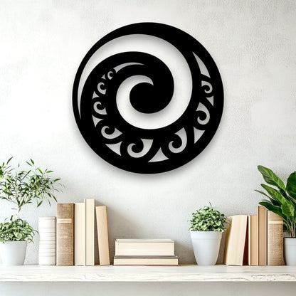 NZ Koru Circle Wall Art