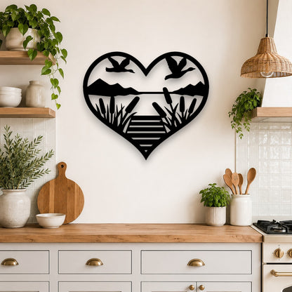 Lakeside Heart Wall Art