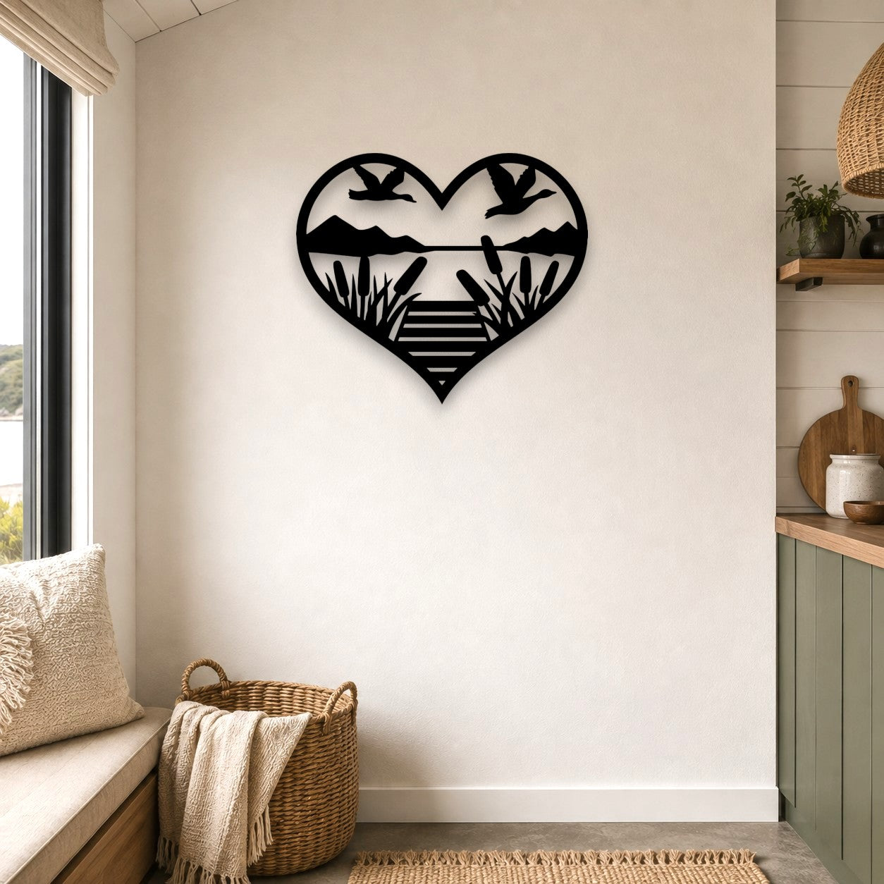 Lakeside Heart Wall Art