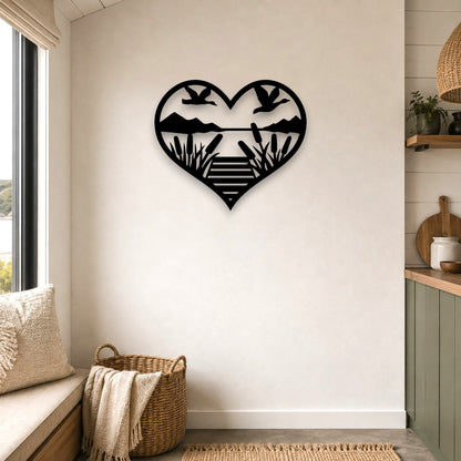 Lakeside Heart Wall Art