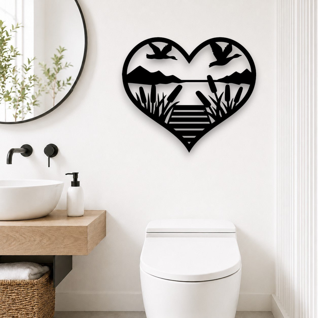 Lakeside Heart Wall Art
