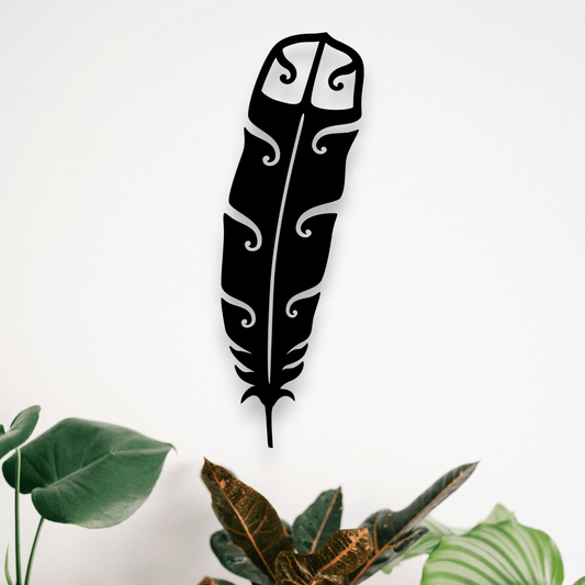 Large Huia Feather Wall Decor Whimsic 