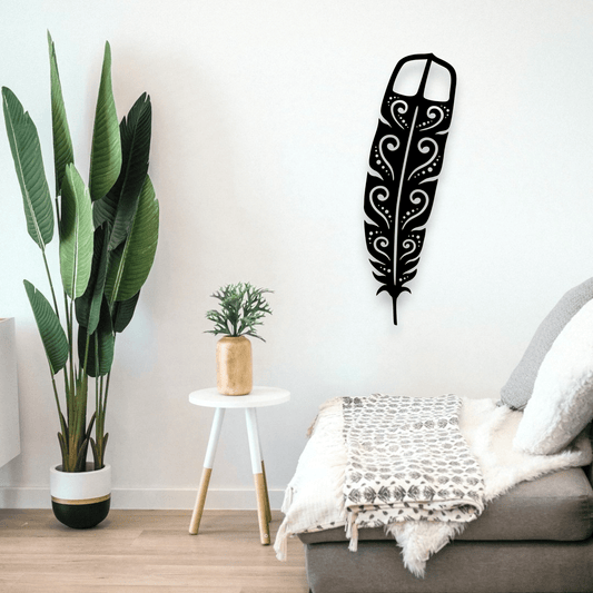 Large Huia Feather Wall Decor Whimsic 