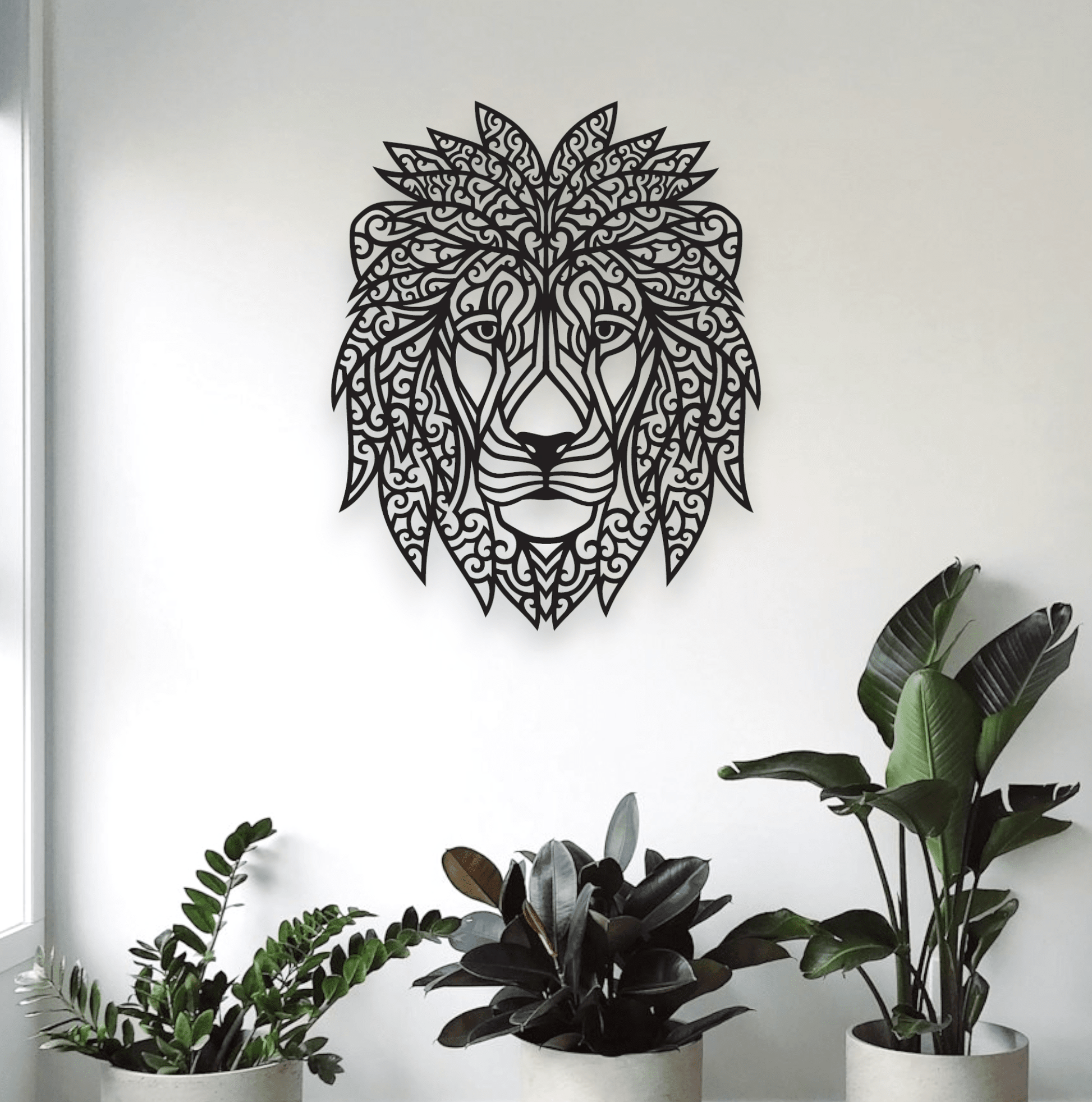 Lion Mandala Wall Art Whimsic 