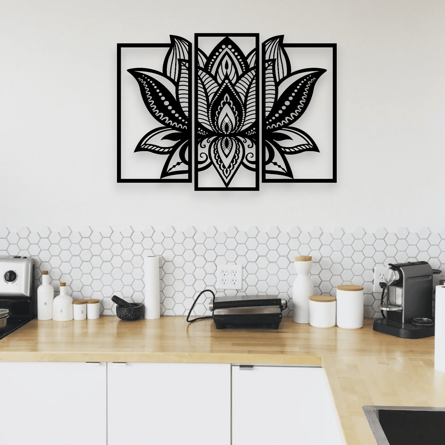 Lotus Flower Wall Art Wall Decor Whimsic 