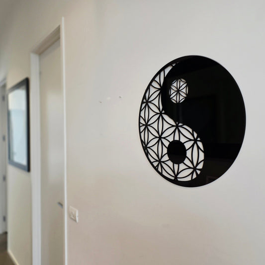 Lotus Yin-Yang Wall Art Wall Decor Whimsic 