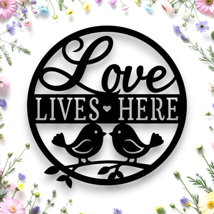 Love Lives Here Wall Art