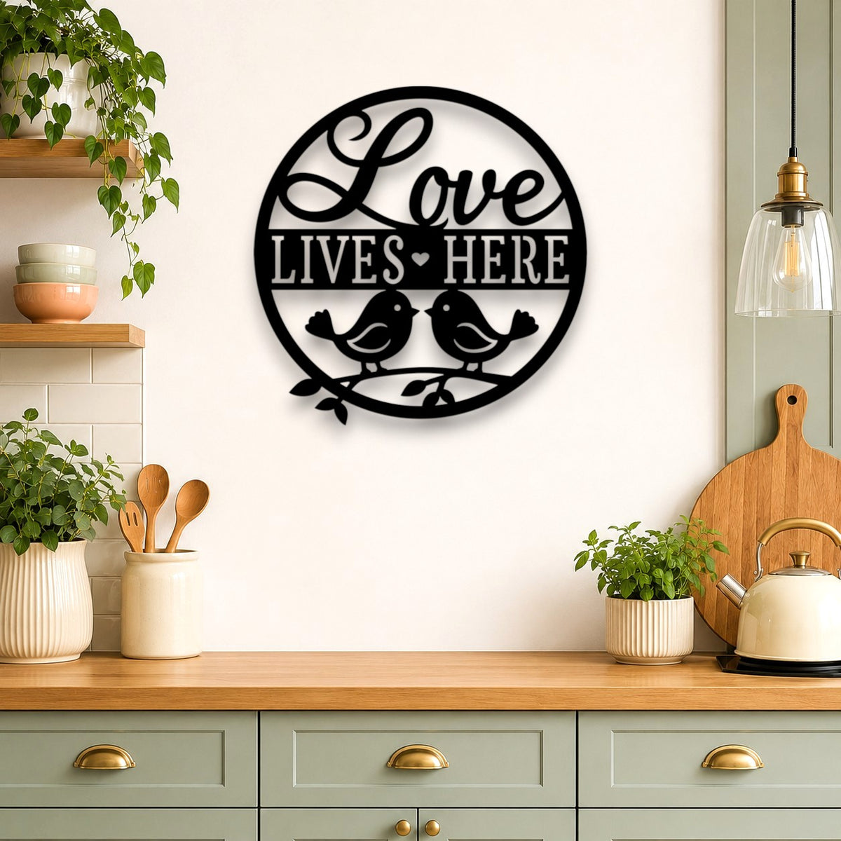 Love Lives Here Wall Art