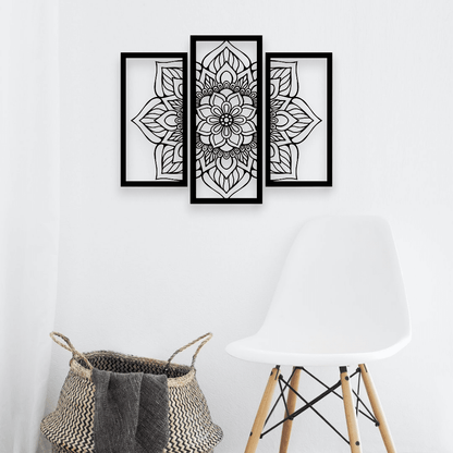 Mandala Flower Wall Art Set Wall Decor Whimsic 