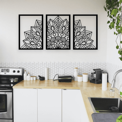 Mandala Wall Art Set Wall Decor Whimsic 