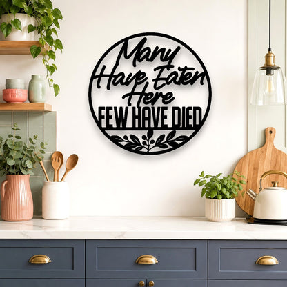 The Kitchen Disclaimer Wall Art