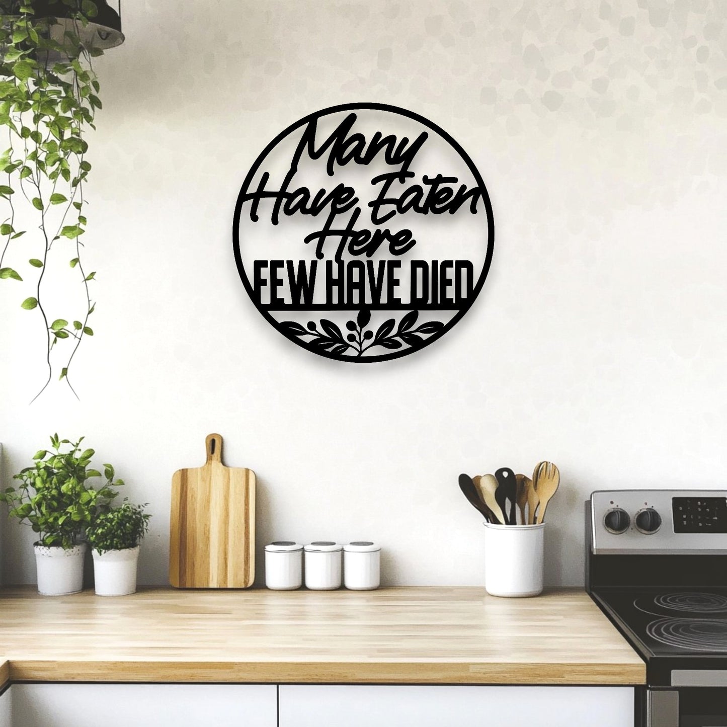 The Kitchen Disclaimer Wall Art