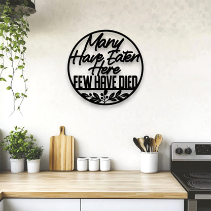 The Kitchen Disclaimer Wall Art