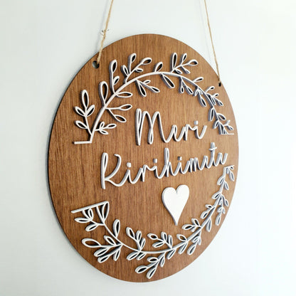 Meri Kirihimete Wreath Decor Whimsic 