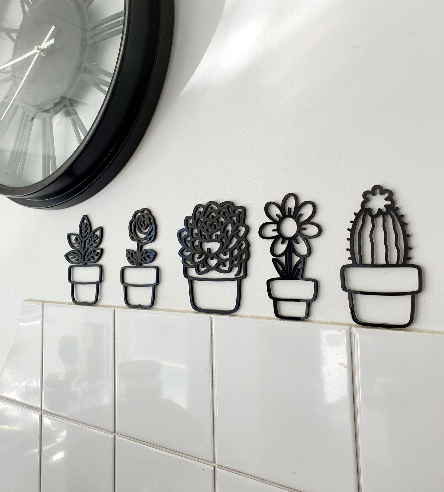 Mini Plant Pots Wall Art Whimsic 