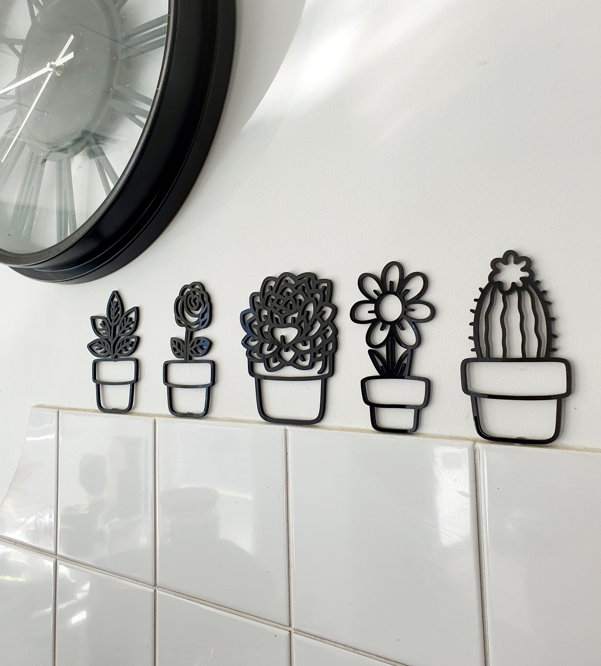 Mini Plant Pots Wall Art Whimsic 